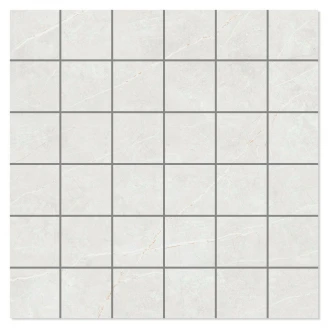 Marmor Mosaik Klinker Prestige Hvid Poleret 30x30 (5x5) cm-2